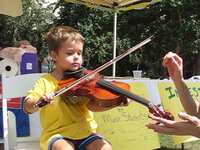 Jessie Plays Violin 9.12.2009