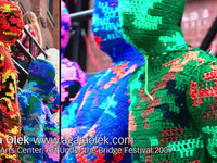 Artists on Art: 100% Acrylic Art Guards by Agata Olek / Dumbo Art Festival 2009 / SML