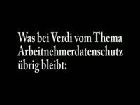 Arbeitnehmerdatenschutz bei Verdi