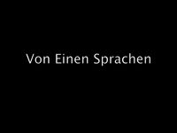 Von Einen Sprachen