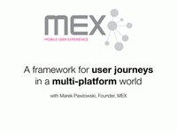 MEX: User experience journeys in a multi-platform environment