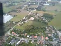 Fokker 50 Landing in  rural airport