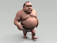 Big Lou - walkcycle / deformation test