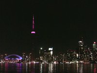 CN Tower Nuit Blanche Toronto Island View