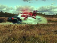 Guy vs 2 cars - accident (autoįvykis)