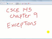 CSCE 145: Chapter 9