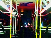 The only one on the bus.