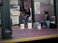 Drummers on West 4th Street Station