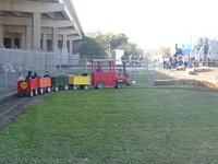 Henry's train ride before the REAL Thomas Train Ride
