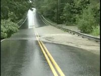 Atlanta flood destroys road in Buckhead