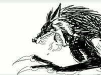 Werewolf Digital Sketch