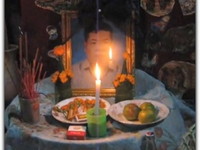 Tai Daeng Funeral Shaman (Mor Phi) in Vientiane