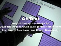 AhText Multi- Touch Installation