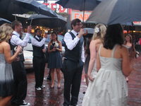 wrangling in the rain