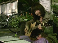 Small girl with guitar