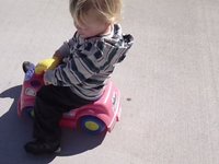Cayden Riding His Bike