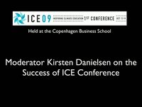 Kirsten Danielsen on Why the ICE 2009 Conference Was A Success