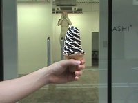 Then, a ice cream melts ahead of the contemporary art