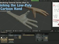 Finishing the Low-Poly 3D Cartoon Hand