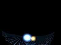 Spacetime Curvature in a Binary Star System