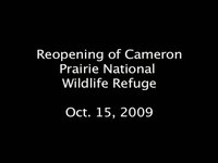 Re-opening of Cameron Wildlife Refuge