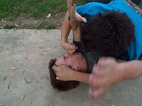 rickys fight haha