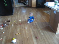 Charley crawling and babbling