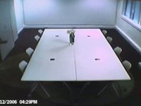 CCTV Footage: Boardroom Table Tennis