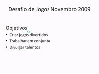 RioGDUG outubro 2009 - explicacao do desafio
