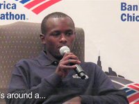 Chicago Marathon Press Conference Outtakes - Sammy Wanjiru