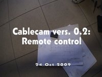 Remote controlle cablecam: FIRST test video
