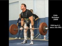250 kg deadlift, Mitch