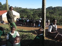 My school choir practising