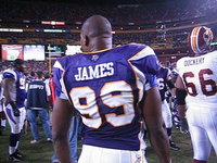 working for ESPN @ Vikings/Redskins MNF game, 2006