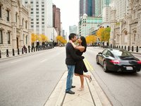 Indian Engagement Shoot in Chicago by Heather Parker Photography