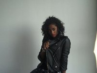 on set of the NYLON - "IT GIRL ISSUE" 10/09 ... ELLE interviews JANELLE (stylist) and RAJNI (writer) while VA$HTIE poses