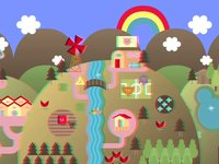 Happy Land Intro - Anaglyph 3D