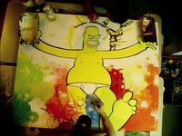 Kofie+Jim Mahfood: Timelapse of The Simpsons 20th Painting