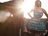 Bianca Golden @ Major Model Management shoots with Dante Marshall