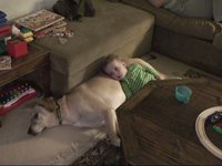 Ben and his big canine brother!