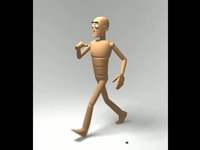 Simple cartoony walkcycle