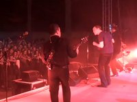 End of the concert - leaving the stage