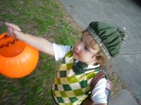 Sam Trick-or-Treats