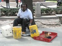 percussionist in Central Park, NYC