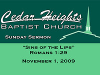 Sins of the Lips - Romans 1:29