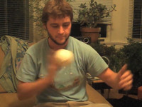 Amish Guy Plays With Ball
