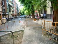 Obras del carril-bici en Sevilla, 24/10/2009