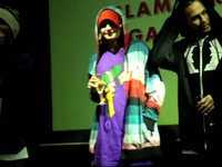 Halldor Helgason and Kareem - announcing the best rail rider in finland 2009