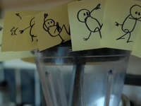 Plug Out boy , le stop motion en post-it écolo