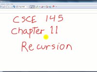 CSCE 145: Chapter 11